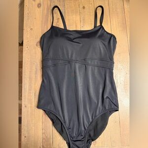 L.L. Bean Black One Piece Swimsuit